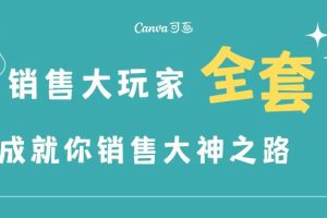 销售大玩家全套课程，人人都能是销冠，成就你营销大神之路