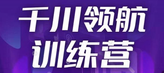 千川领航训练营，干川逻辑与算法的剖析与讲解（原价999）