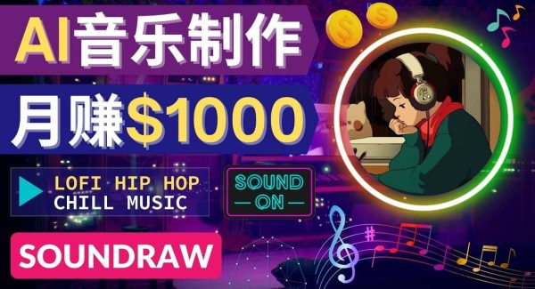 无需任何音乐基础： 使用AI软件制作Lofi Hip Hop Chill Music 月赚1000美元