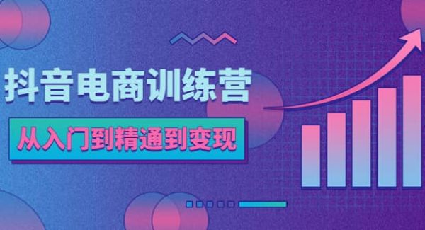 抖音电商训练营：从入门到精通，从账号定位到流量变现，抖店运营实操