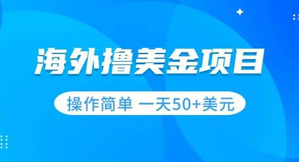 撸美金项目 无门槛  操作简单 小白一天50 美刀